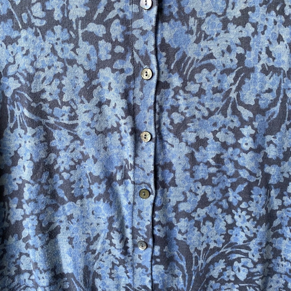 Banana Republic Floral Print Cotton Sweater - Picture 2 of 4